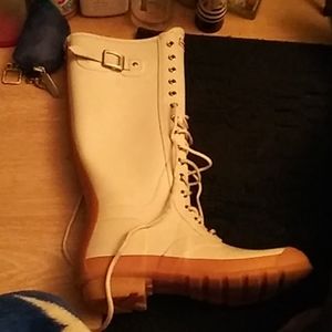 Hunter(rare) high top lace up rain boots